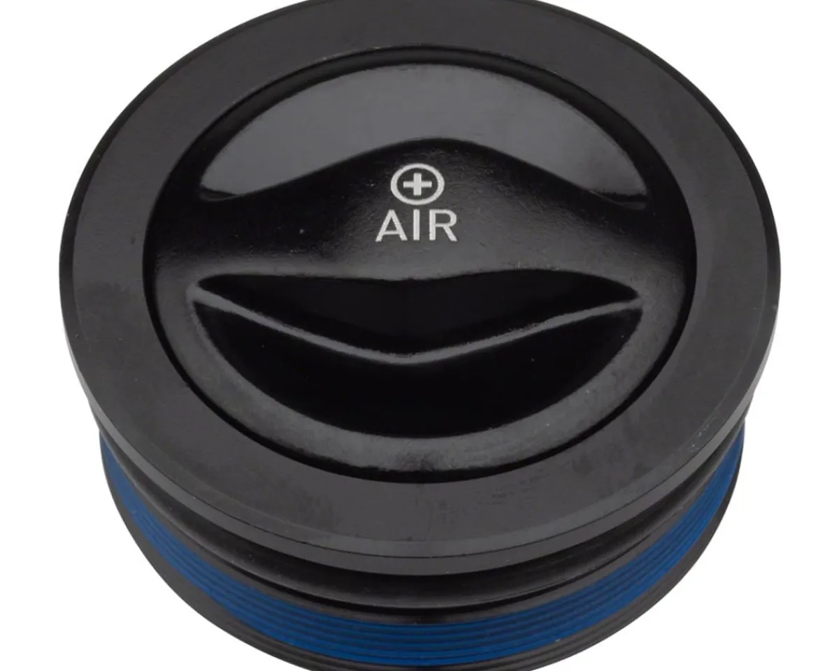 RockShox Suspension|Fork Spring Air Top Cap & Valve Cover (Black) (38mm Debonair) (ZEB A1+)