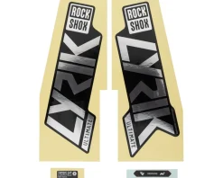 RockShox Frame Protection & Decals|Lyrik Ultimate Decal Kit (Gloss Polar for Gloss Black Lowers)