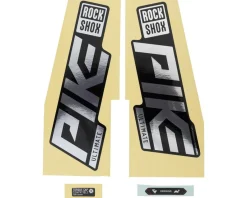 RockShox Frame Protection & Decals|Pike Ultimate Decal Kit (Gloss Polar for Gloss Black Lowers)