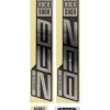 RockShox Frame Protection & Decals|ZEB Ultimate Decal Kit (Gloss Polar for Gloss Black Lowers)