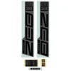 RockShox Frame Protection & Decals|ZEB Ultimate Flight Attendant Decal Kit (Matte Silver Foil For Gloss Black)