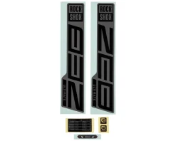 RockShox Frame Protection & Decals|ZEB Ultimate Flight Attendant Decal Kit (Matte Silver Foil For Gloss Black)
