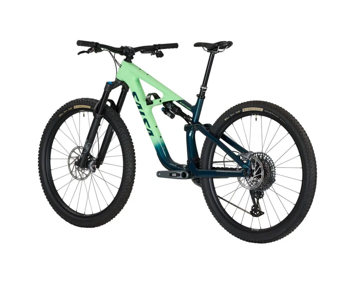 Salsa Mountain Bikes|Blackthorn 125 C GX AXS Transmission Mountain Bike (Slate/Citrus) (M)