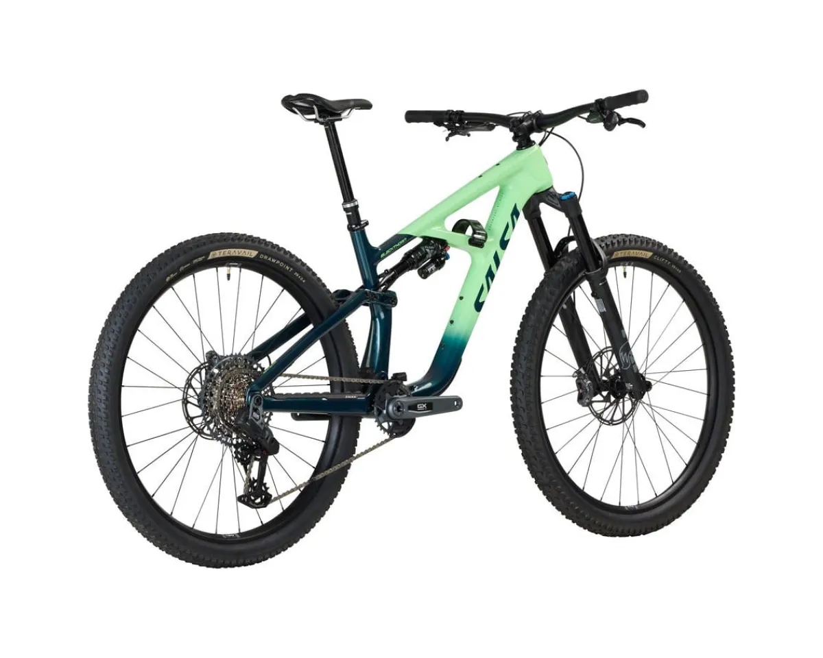 Salsa Mountain Bikes|Blackthorn 125 C GX AXS Transmission Mountain Bike (Slate/Citrus) (M)
