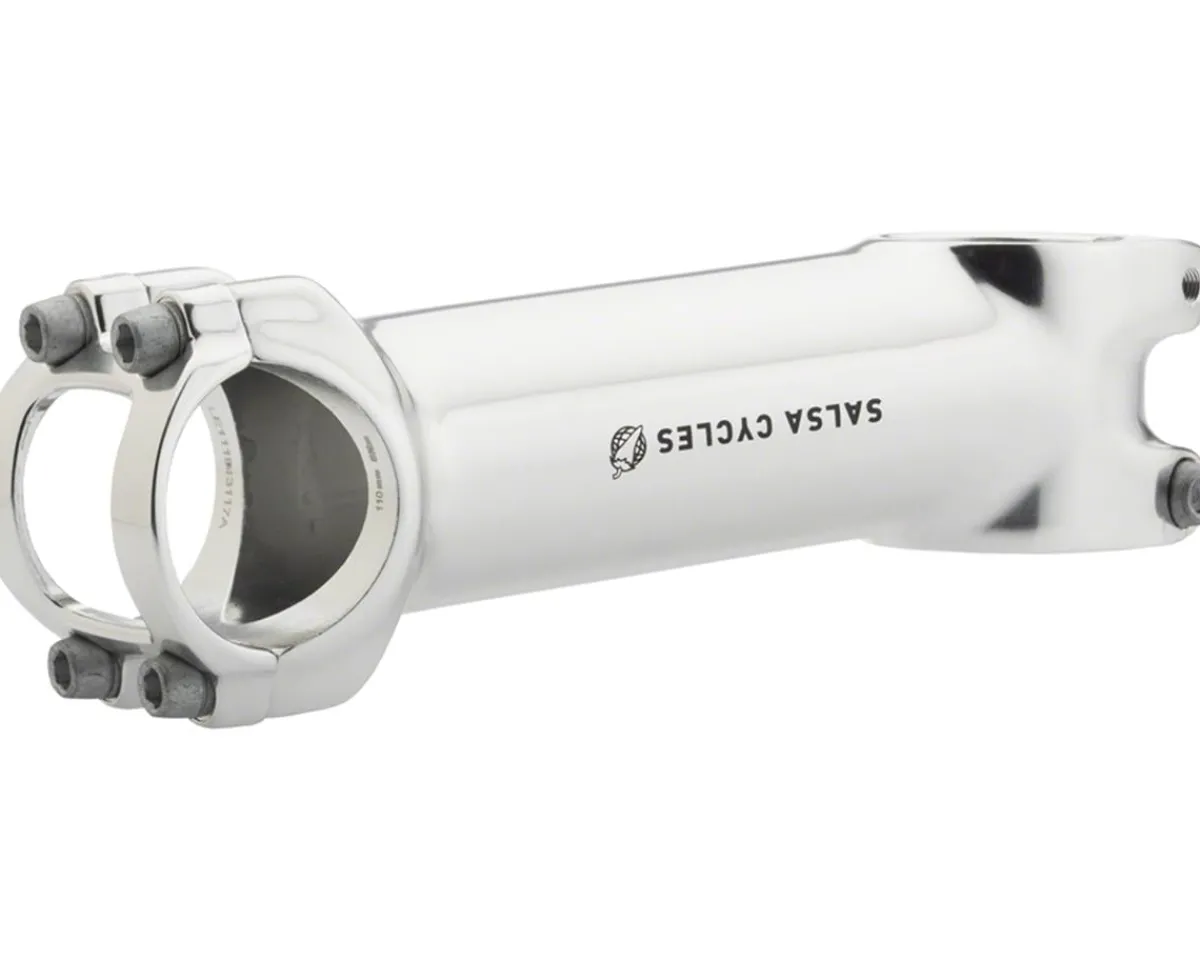 Salsa Stems & Parts|Guide Stem (Silver) (31.8mm Clamp) (110mm) (6°)