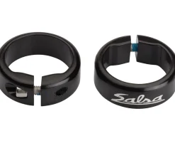 Salsa Grips & Handlebar Tape|Lock-On Collars (Black) (Pair)