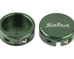 Salsa Grips & Handlebar Tape|Lock-On Collars (Dark Green) (Closed-End) (Pair)