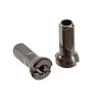 Sapim Wheels & Parts|Brass Polyax Nipples (Black) (14g/12mm) (Bag of 100)