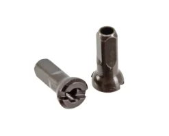 Sapim Wheels & Parts|Brass Polyax Nipples (Black) (14g/12mm) (Bag of 100)