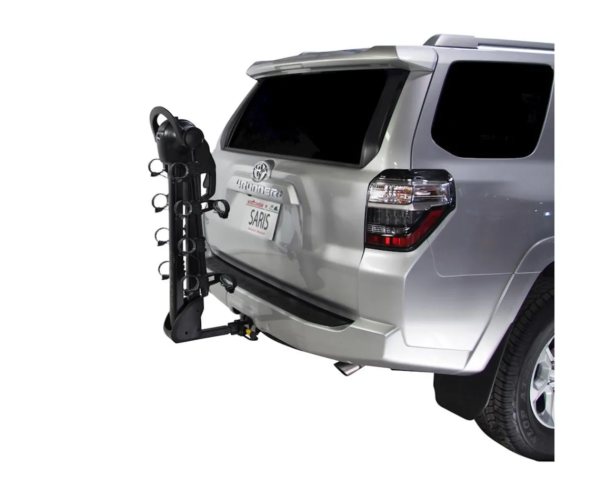 Saris Vehicle Bike Racks|Glide EX Hitch Rack (Black) (4 Bikes) (1.25 & 2" Receiver)