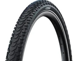 Schwalbe E-Bike Parts|Tires|Marathon Mondial Touring Tire (Black/Reflex) (700c) (47mm) (Wire) (RaceGuard/Addix Green)