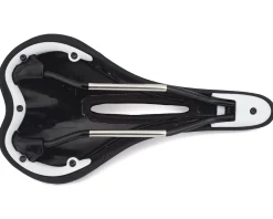 SDG Saddles & Seats|Allure Women's Saddle (Black/White) (Titanium Rails) (143mm)