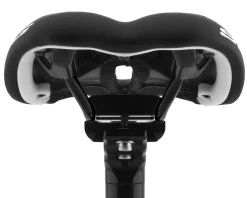 SDG Saddles & Seats|Allure Women's Saddle (Black/White) (Titanium Rails) (143mm)