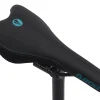 SDG Saddles & Seats|Radar Mountain Saddle (Black/Turquoise) (Titanium Rails) (138mm)
