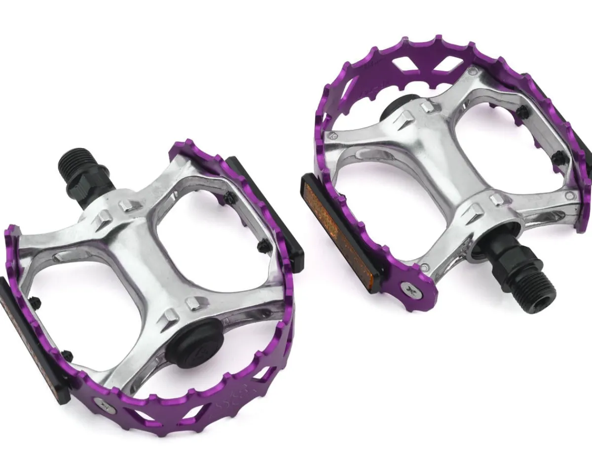 SE Bikes Pedals & Cleats|Bear Trap Pedals (Purple)