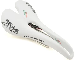 Selle SMP Saddles & Seats|Drakon Saddle (White) (AISI 304 Rails) (139mm)