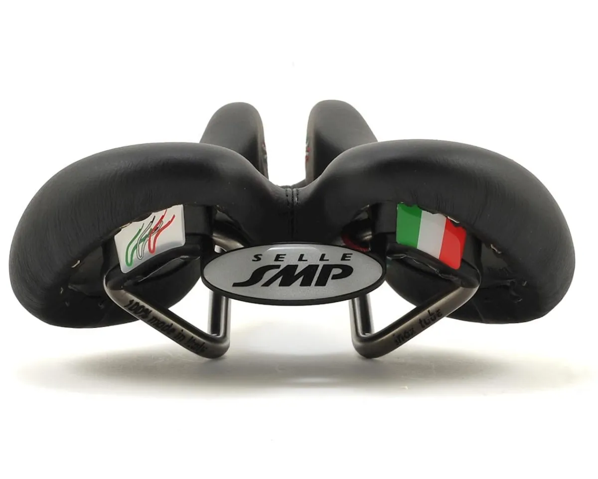 Selle SMP Saddles & Seats|Plus Lady's Saddle (Black/Pink) (AISI 304 Rails) (159mm)