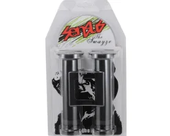 Sensus Grips & Handlebar Tape|Swayze Sans-Flange Lock-On Grips (Black) (143mm)