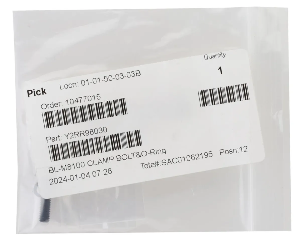 Shimano Brakes|Replacement Parts|BL-M8100 Clamp Bolt & O-Ring (Black) (1)