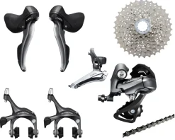 Shimano Groupsets|Claris R2000 Road Groupset (Black) (2 x 8 Speed)