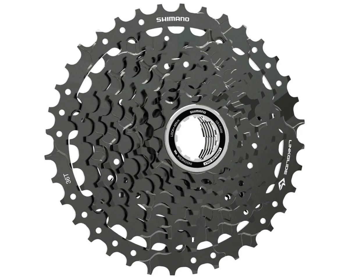 Shimano Holiday Shopping|Cassettes|CUES CS-LG400-9 LinkGlide Cassette (Black) (9 Speed) ( HG) (11-36T)
