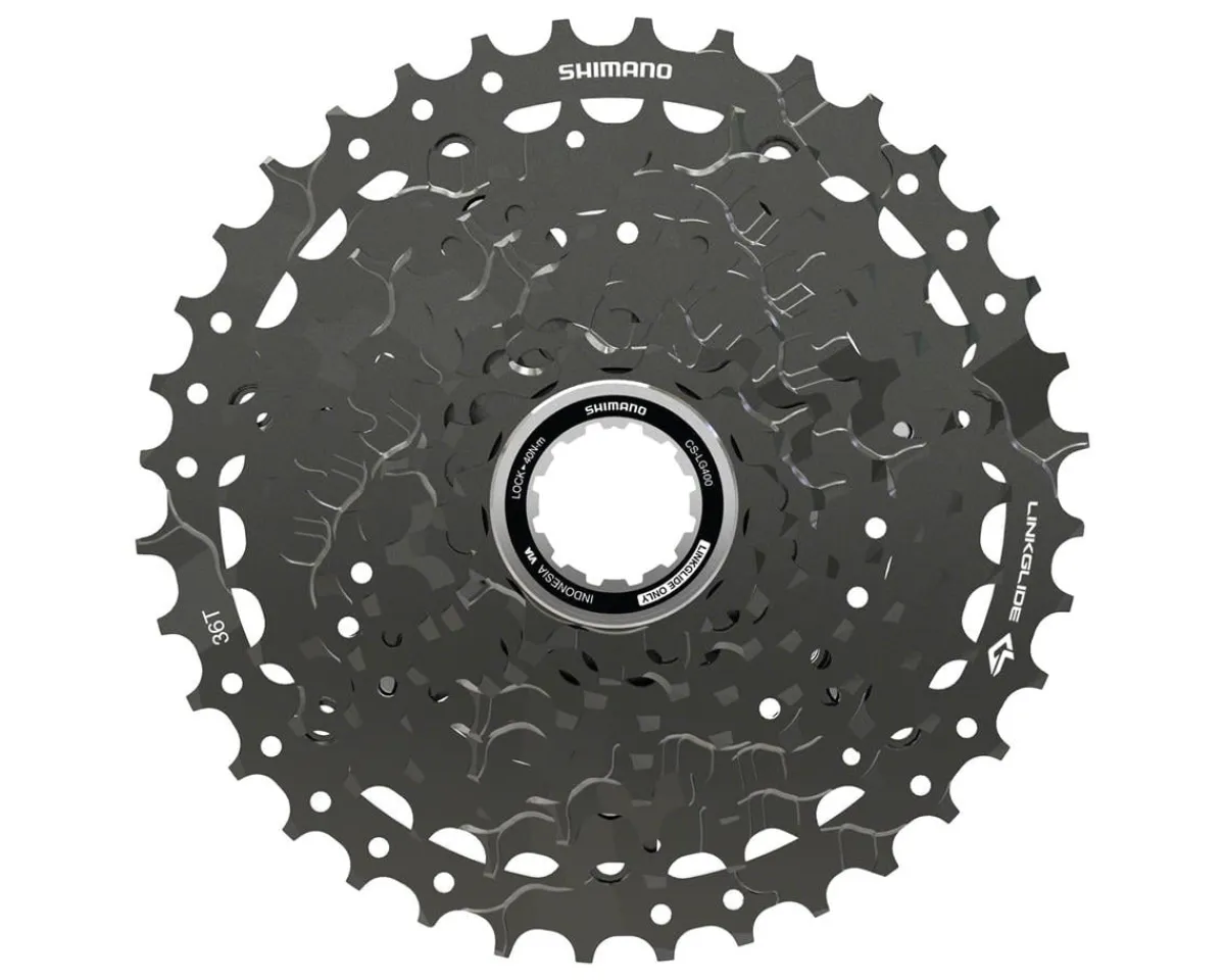 Shimano Holiday Shopping|Cassettes|CUES CS-LG400-9 LinkGlide Cassette (Black) (9 Speed) ( HG) (11-36T)