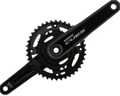 Shimano Cranksets & Parts|Holiday Shopping|CUES FC-U4010 Crankset (Black) (2 x 9/10/11 Speed) (2-Piece) (175mm) (40/26T) (Riveted)