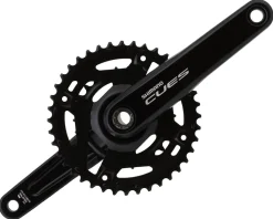 Shimano Cranksets & Parts|Holiday Shopping|CUES FC-U4010 Crankset (Black) (2 x 9/10/11 Speed) (2-Piece) (175mm) (40/26T) (Riveted)