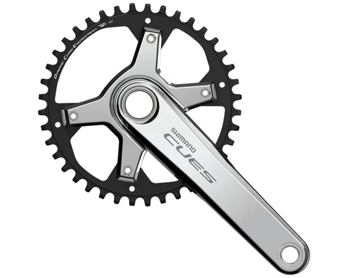 Shimano Cranksets & Parts|Holiday Shopping|CUES FC-U6030-1 Crankset w/Chainring (Silver) (1 x 9/10/11 Speed) (170mm) (40T) (Hollowtech II)