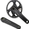 Shimano Cranksets & Parts|Holiday Shopping|CUES FC-U6030-1 Crankset W/Chainring (Black) (1 x 9/10/11 Speed) (170mm) (40T) (Hollowtech II)