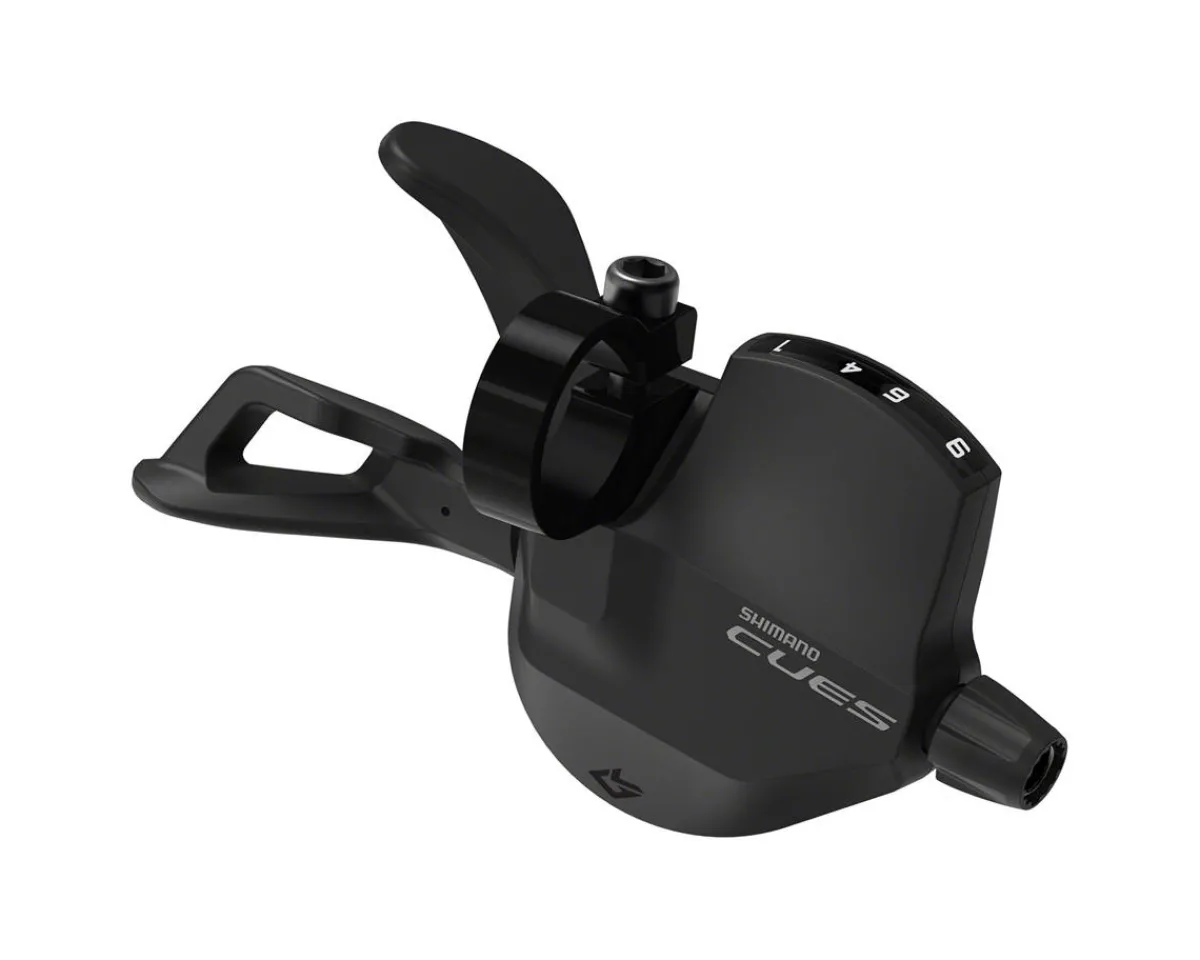 Shimano Shifters|Holiday Shopping|CUES SL-U4010 Trigger Shifter w/Optical Gear Display (Black) (Right) (9 Speed)