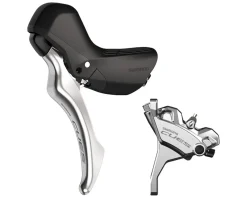 Shimano Brakes|Shifters|CUES ST-U6030 Hydraulic Disc Brake/Shift Lever Kit (Polished Silver) (Left) (Flat Mount) (Brake Only) (Caliper Included)
