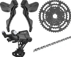 Shimano Groupsets|CUES 1 x 9 Speed Road/Gravel Groupset (Black) (Brake Calipers Sold Separately)