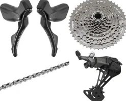 Shimano Groupsets|CUES 1 x 10 Speed Road/Gravel Groupset (Black) (Brake Calipers Sold Separately)
