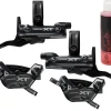 Shimano Brakes|Holiday Shopping|Deore XT M8200 4-Piston Hydraulic Disc Brake Upgrade Kit (Black) (Post Mount) (Calipers Included)