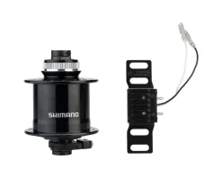 Shimano Wheels & Parts|Holiday Shopping|DH-UR705-3D Dynamo Front Disc Hub (Black) (Centerlock) (12 x 100mm) (36H)