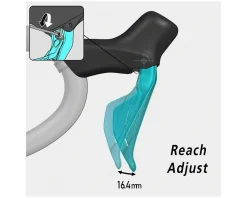 Shimano Brakes|Electronic Shifting|105 Di2 ST-R7170 Hydraulic Disc Brake/Shift Lever Kit (Black) (Flat Mount) (Left) (2x) (Caliper Included) (Electronic) (Wireless)