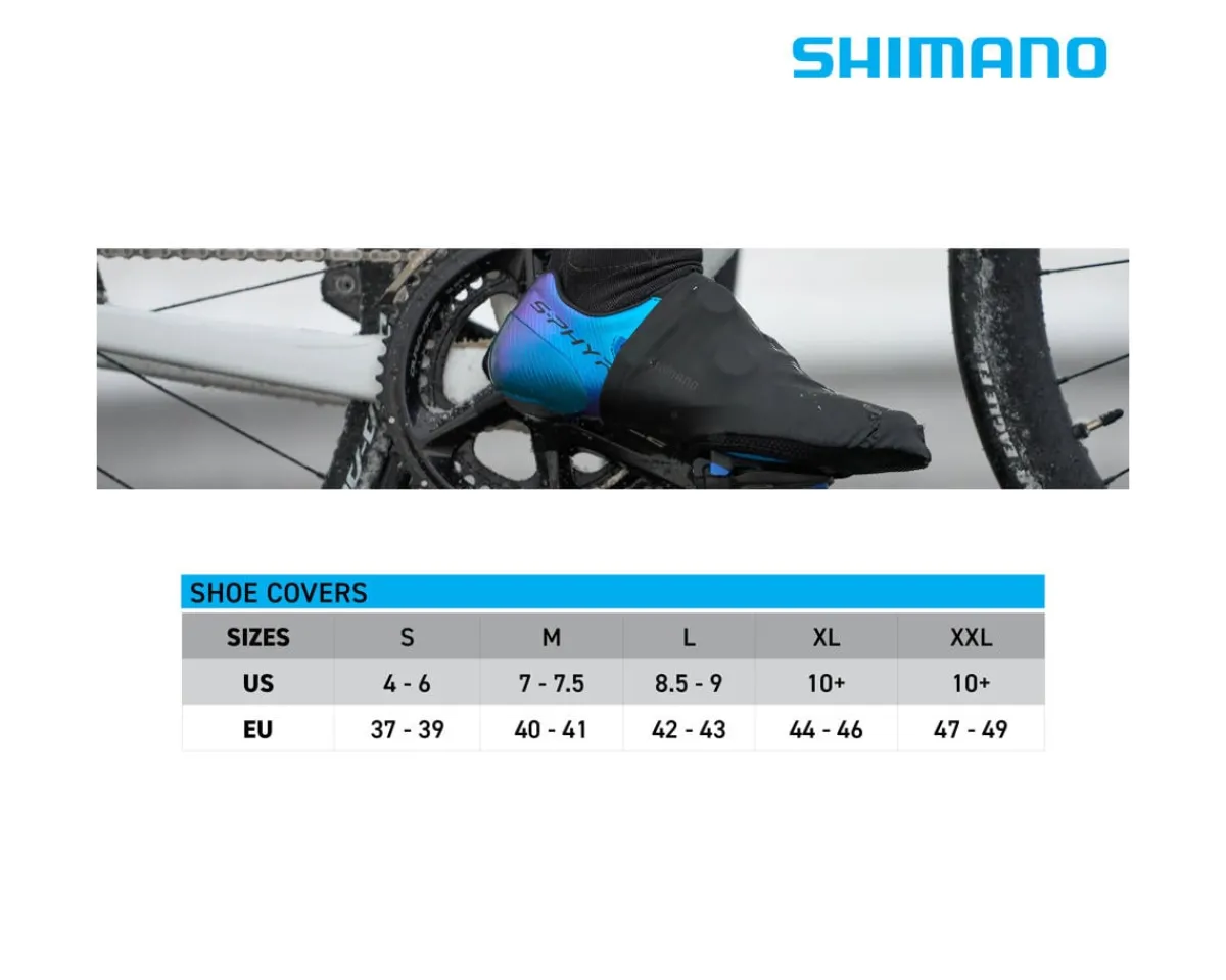 Shimano Clothing Accessories|Shoes, Socks, & Footwear|Dual Fit CR Shoe Cover (Black) (M)