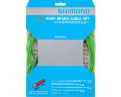 Shimano Brakes|Cables & Housing|Dura-Ace BC-9000 Road Brake Cable Set (Green) (Polymer-Coated) (1.6mm) (1000/2000mm)