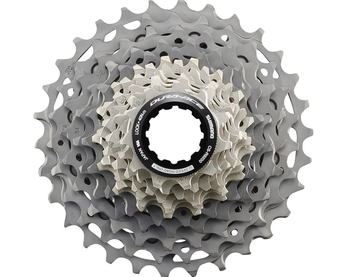 Shimano Electronic Shifting|Holiday Shopping|Dura-Ace CS-R9200 Cassette (Silver) (12 Speed) ( HG) (11-30T)