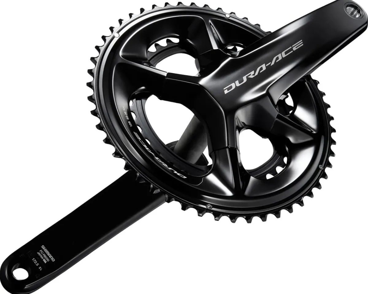 Shimano Electronic Shifting|Cranksets & Parts|Dura-Ace FC-R9200 Crankset (Black) (2 x 12 Speed) (Hollowtech II) (165mm) (50/34T)