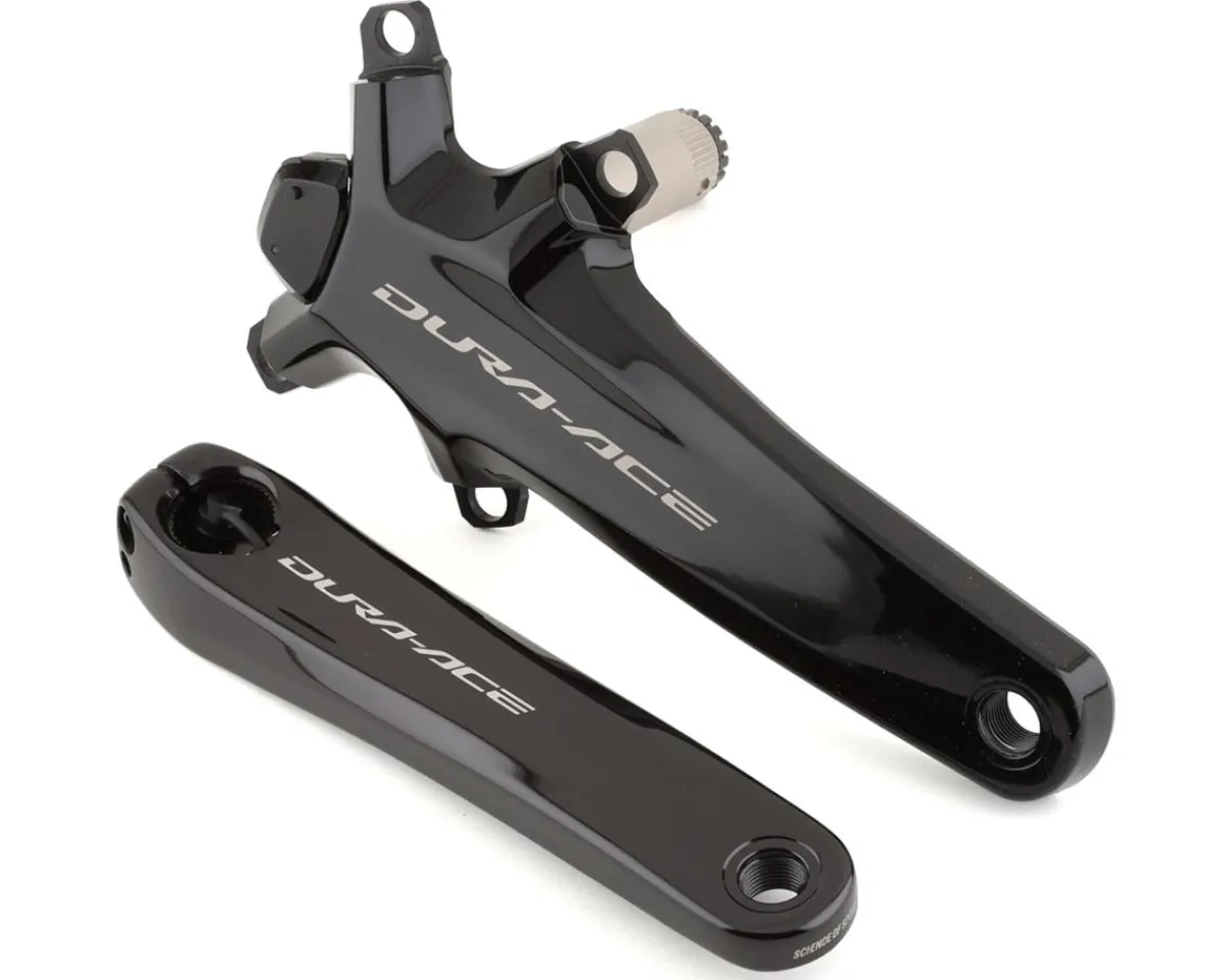 Shimano Bike Computers|Power Meters|Dura-Ace FC-R9200-P Power Meter Crankset (Black) (2 x 12 Speed) (177.5mm) (No Chainrings)