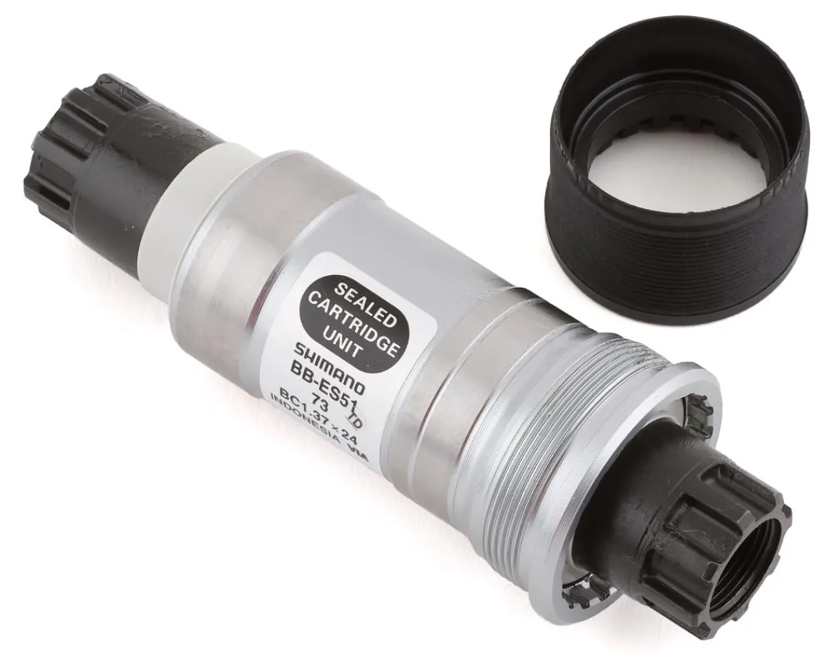 Shimano Bottom Brackets & Parts|Holiday Shopping|ES51 Octalink V2 Spline Bottom Bracket (Black) (BSA) (73mm) (113mm)