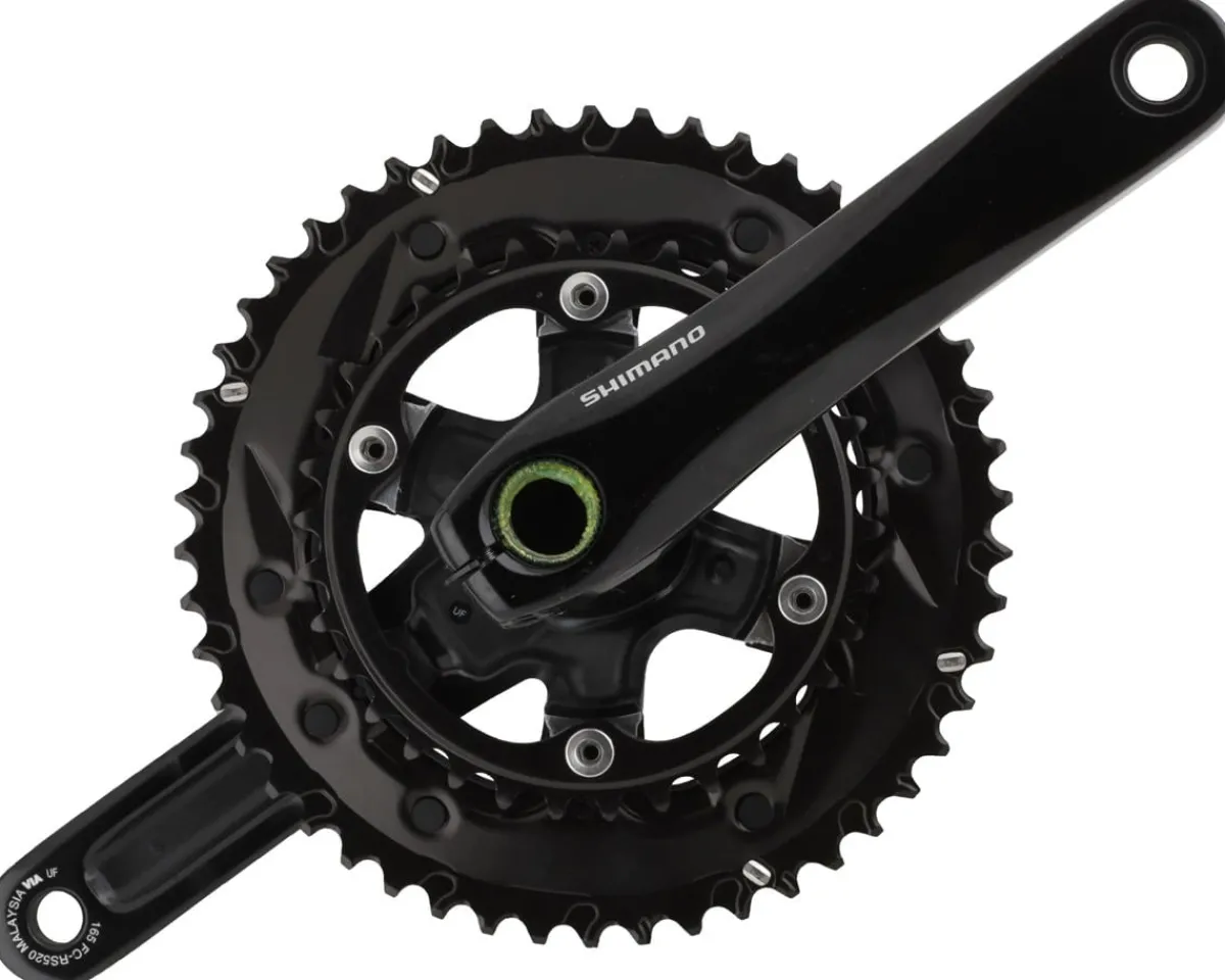 Shimano Cranksets & Parts|Holiday Shopping|FC-RS520 Crankset (Black) (2 x 12 Speed) (165mm) (50/34T)