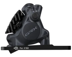 Shimano Brakes|Electronic Shifting|GRX BR-RX410 Disc Brake Caliper (Black) (Hydraulic) (Front) (Flat Mount)