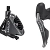 Shimano Brakes|Electronic Shifting|GRX Di2 ST-RX815 Hydraulic Disc Brake/Shift Lever Kit (Black) (Left) (Flat Mount) (2x) (Caliper Included) (Electronic)