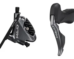 Shimano Brakes|Electronic Shifting|GRX Di2 ST-RX815 Hydraulic Disc Brake/Shift Lever Kit (Black) (Left) (Flat Mount) (2x) (Caliper Included) (Electronic)