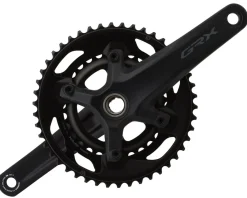 Shimano Cranksets & Parts|Holiday Shopping|GRX FC-RX600 Crankset (Black) (2 x 11 Speed) (Hollowtech II) (165mm) (46/30T) (110 Asymmetric BCD)