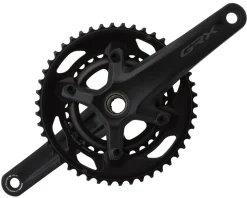 Shimano Cranksets & Parts|Holiday Shopping|GRX FC-RX600 Crankset (Black) (2 x 10 Speed) (Hollowtech II) (165mm) (46/30T) (110 Asymmetric BCD)