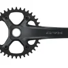 Shimano Cranksets & Parts|GRX FC-RX610-1 Crankset (Black) (1 x 12) (Hollowtech II) (165mm) (38T)